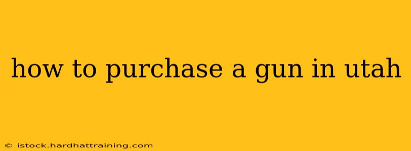 how to purchase a gun in utah