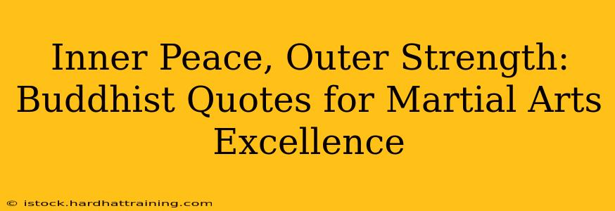 Inner Peace, Outer Strength: Buddhist Quotes for Martial Arts Excellence
