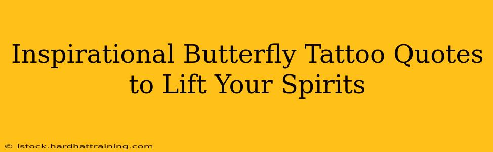 Inspirational Butterfly Tattoo Quotes to Lift Your Spirits