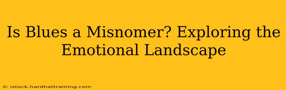 Is Blues a Misnomer? Exploring the Emotional Landscape