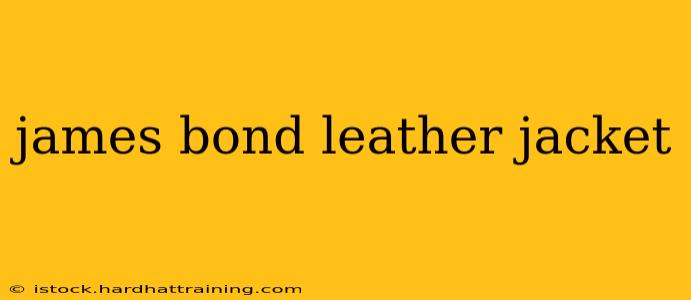 james bond leather jacket