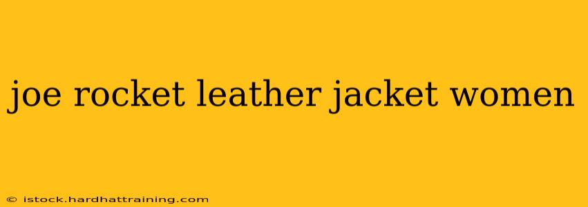 joe rocket leather jacket women