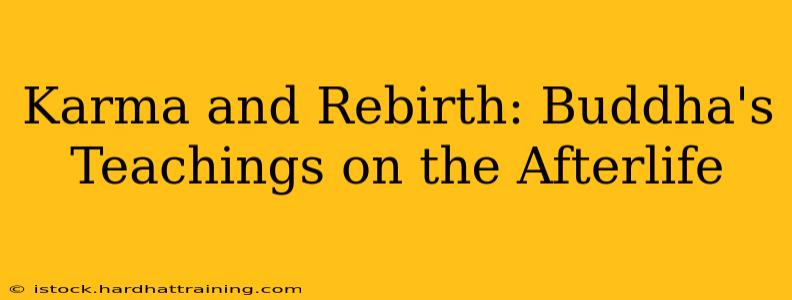 Karma and Rebirth: Buddha's Teachings on the Afterlife