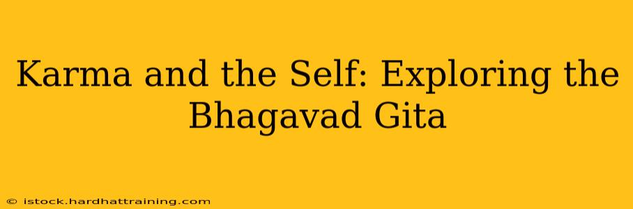 Karma and the Self: Exploring the Bhagavad Gita
