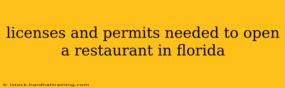 licenses and permits needed to open a restaurant in florida