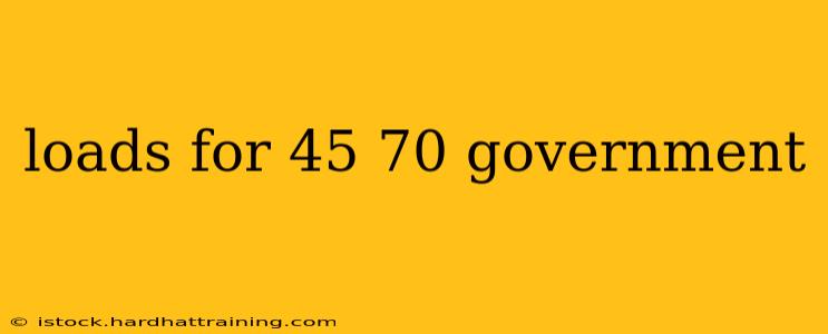 loads for 45 70 government