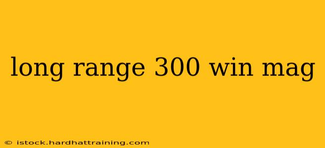 long range 300 win mag