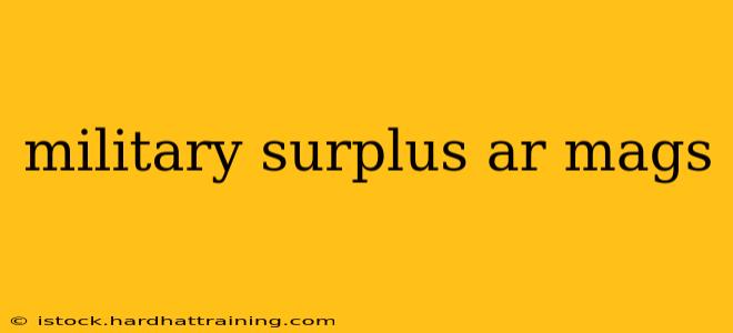 military surplus ar mags