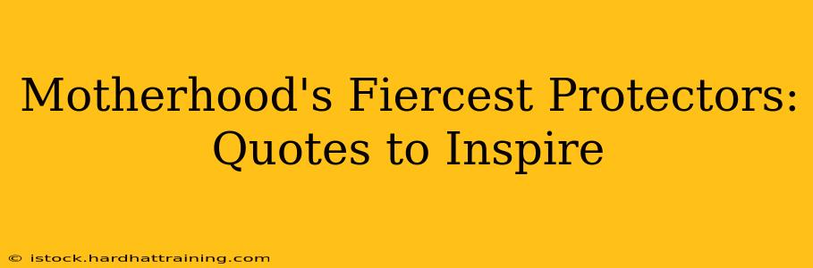 Motherhood's Fiercest Protectors: Quotes to Inspire