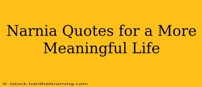 Narnia Quotes for a More Meaningful Life