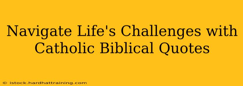 Navigate Life's Challenges with Catholic Biblical Quotes