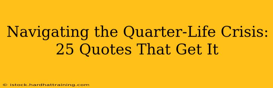 Navigating the Quarter-Life Crisis: 25 Quotes That Get It
