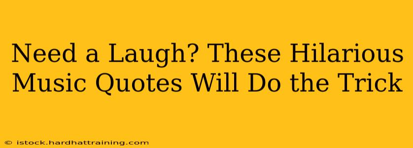 Need a Laugh? These Hilarious Music Quotes Will Do the Trick