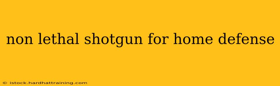 non lethal shotgun for home defense