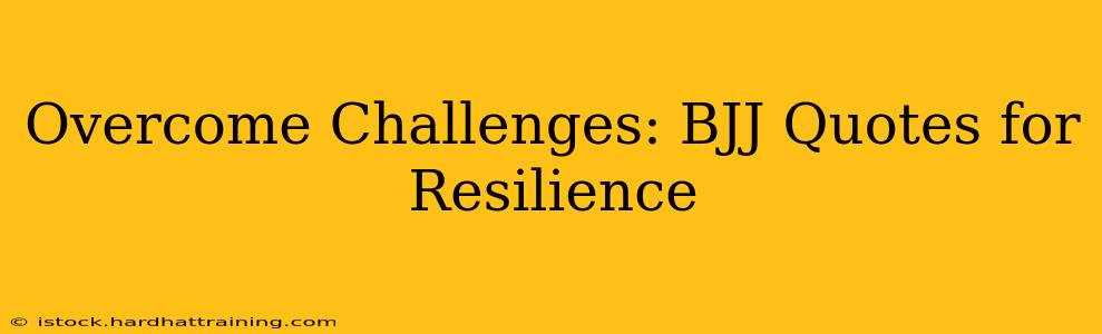 Overcome Challenges: BJJ Quotes for Resilience