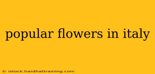 popular flowers in italy