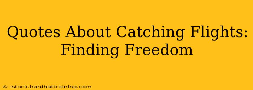 Quotes About Catching Flights: Finding Freedom