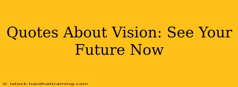 Quotes About Vision: See Your Future Now