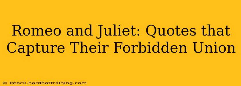 Romeo and Juliet: Quotes that Capture Their Forbidden Union