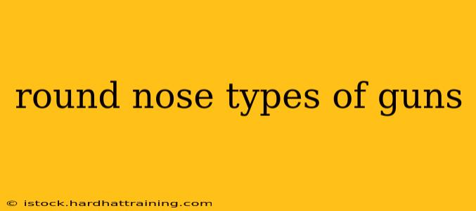 round nose types of guns
