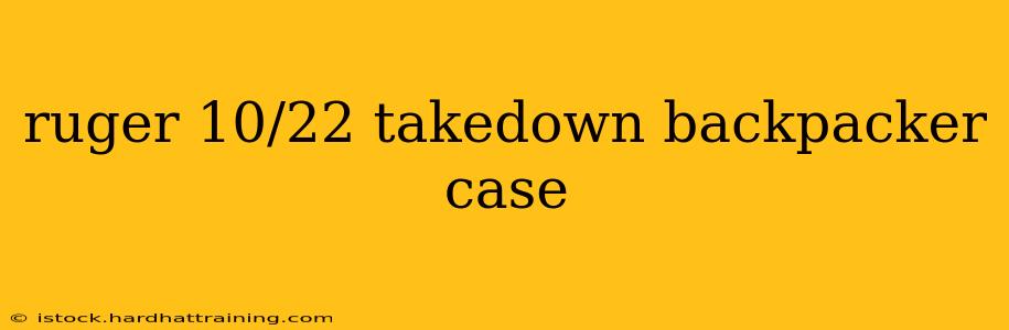 ruger 10/22 takedown backpacker case