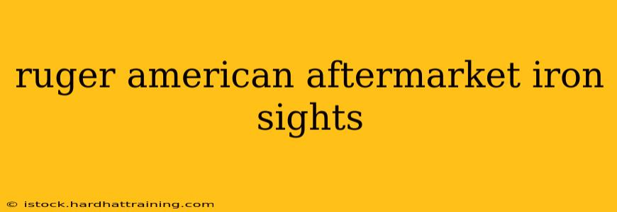 ruger american aftermarket iron sights