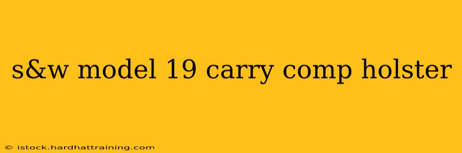 s&w model 19 carry comp holster