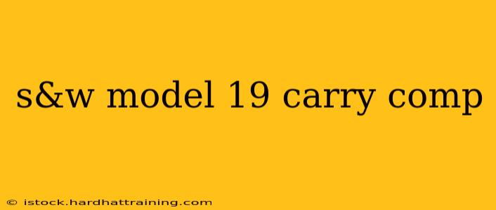 s&w model 19 carry comp