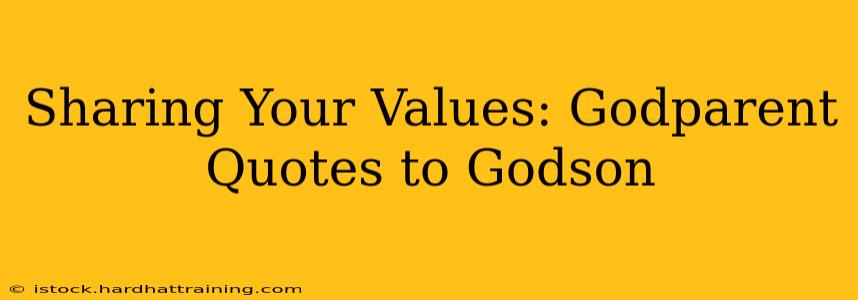 Sharing Your Values: Godparent Quotes to Godson