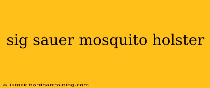 sig sauer mosquito holster