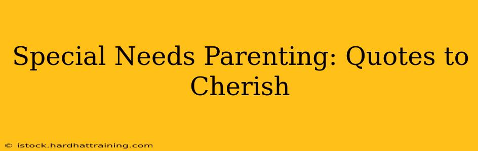 Special Needs Parenting: Quotes to Cherish