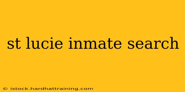 st lucie inmate search