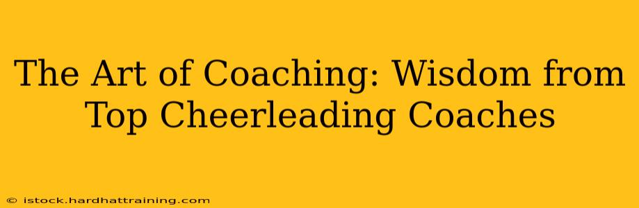 The Art of Coaching: Wisdom from Top Cheerleading Coaches