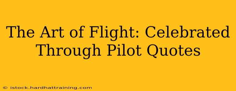 The Art of Flight: Celebrated Through Pilot Quotes