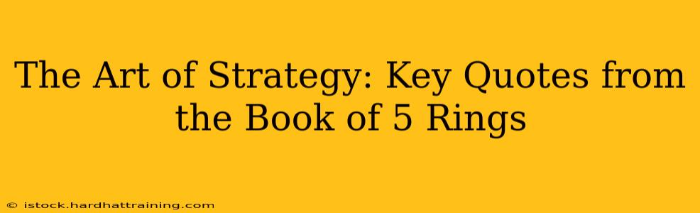 The Art of Strategy: Key Quotes from the Book of 5 Rings