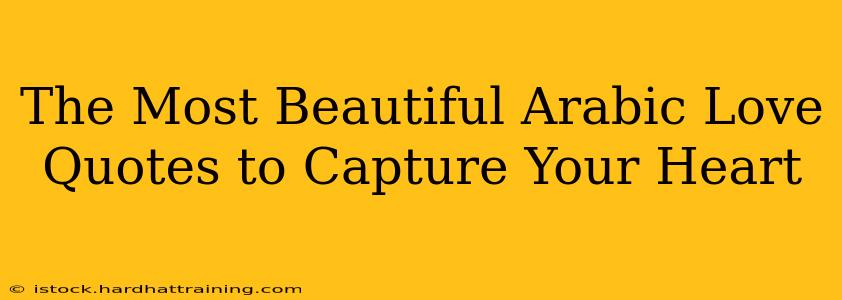 The Most Beautiful Arabic Love Quotes to Capture Your Heart