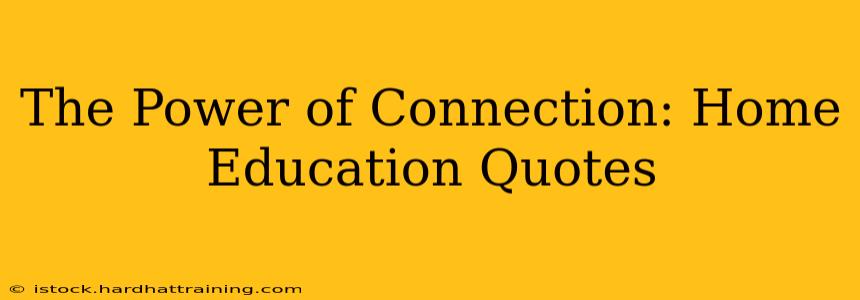 The Power of Connection: Home Education Quotes