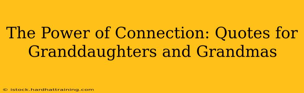 The Power of Connection: Quotes for Granddaughters and Grandmas