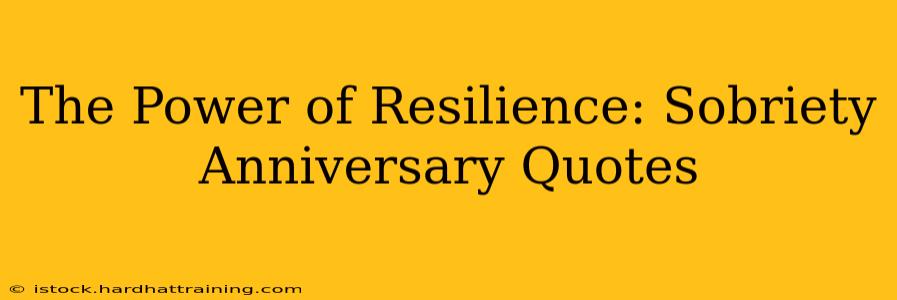 The Power of Resilience: Sobriety Anniversary Quotes