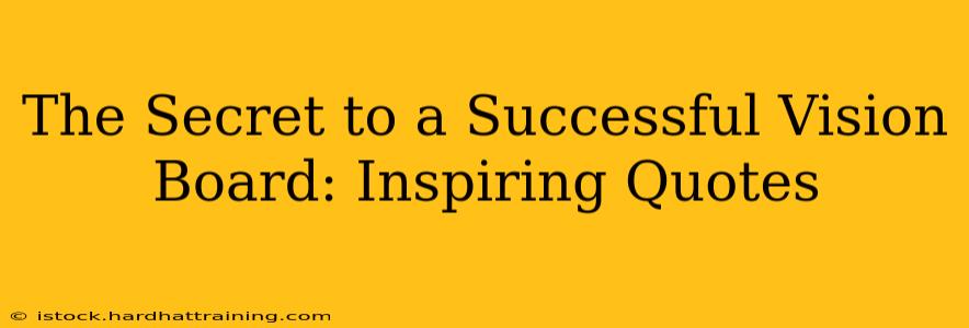 The Secret to a Successful Vision Board: Inspiring Quotes