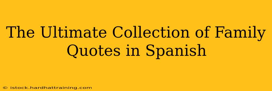 The Ultimate Collection of Family Quotes in Spanish
