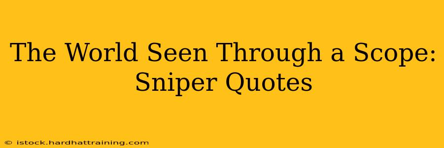 The World Seen Through a Scope: Sniper Quotes