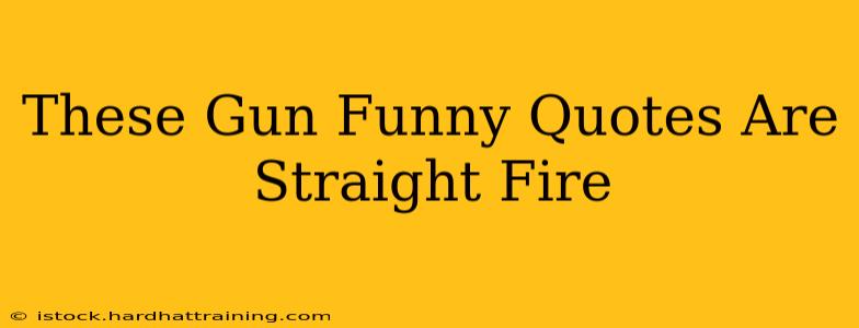 These Gun Funny Quotes Are Straight Fire