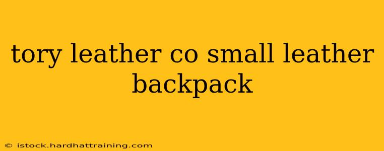 tory leather co small leather backpack
