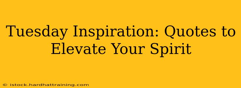 Tuesday Inspiration: Quotes to Elevate Your Spirit
