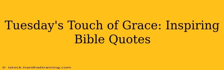Tuesday's Touch of Grace: Inspiring Bible Quotes
