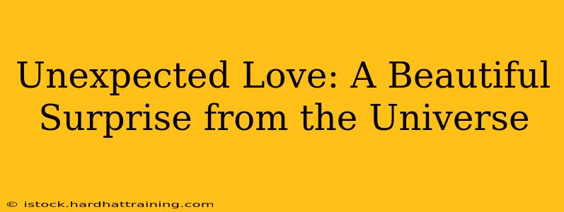 Unexpected Love: A Beautiful Surprise from the Universe