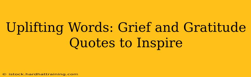 Uplifting Words: Grief and Gratitude Quotes to Inspire