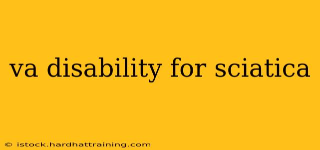 va disability for sciatica