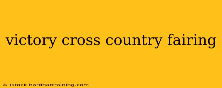 victory cross country fairing